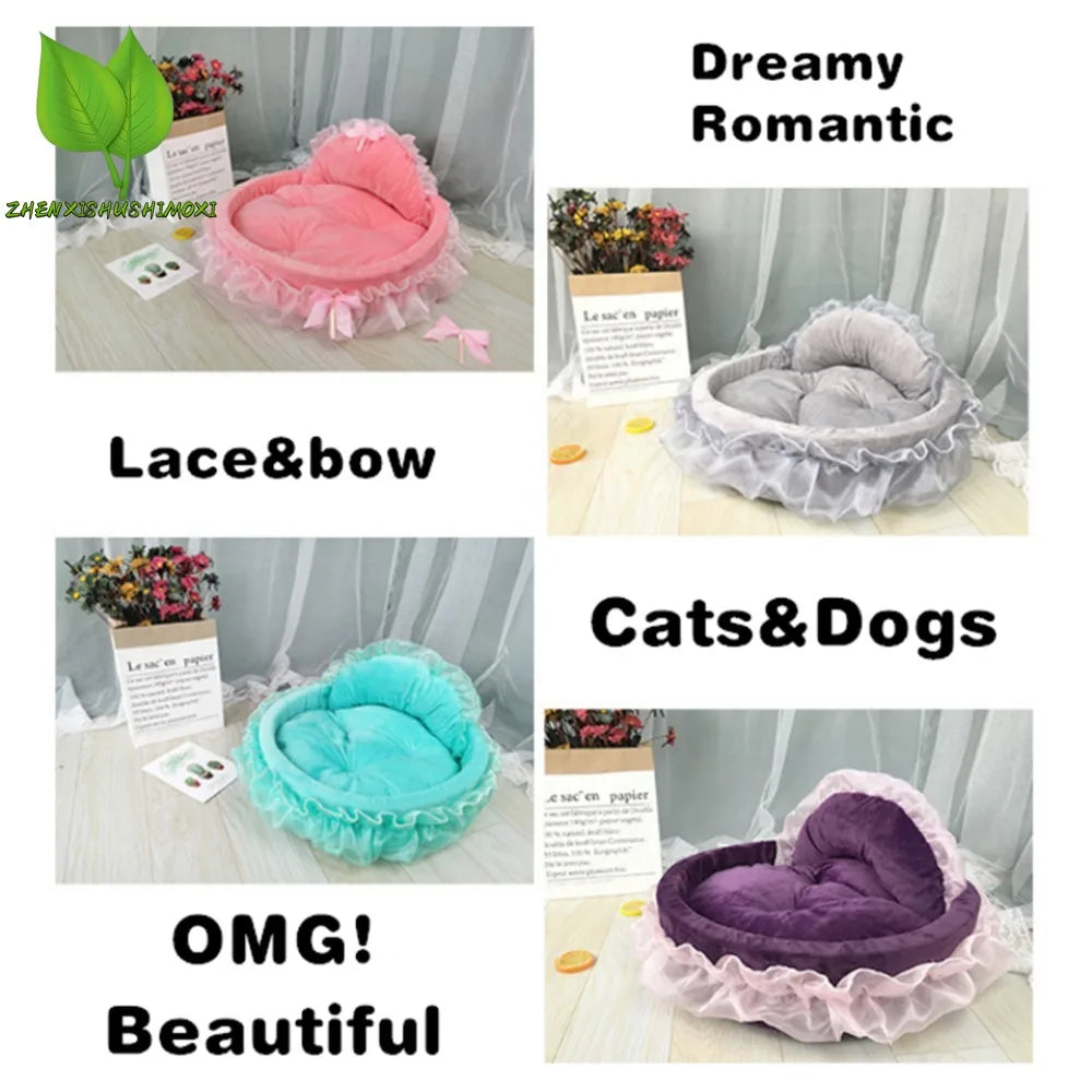 Bow Laced Pet Bed