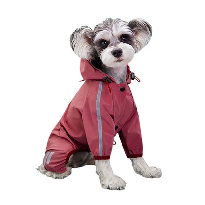 Waterproof Reflective Raincoat (Small, Medium Dogs )