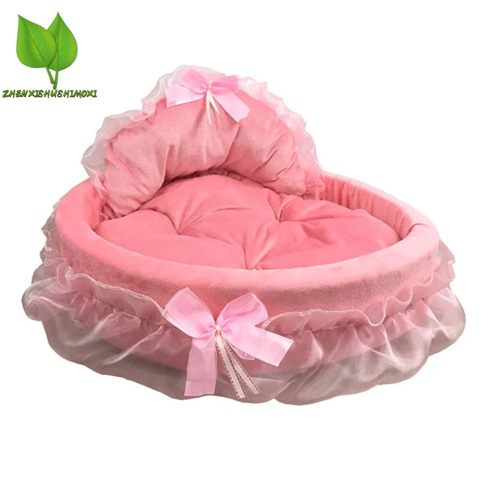 Bow Laced Pet Bed