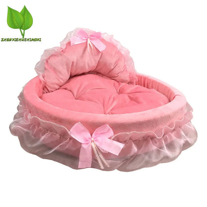 Bow Laced Pet Bed