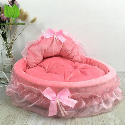 Bow Laced Pet Bed